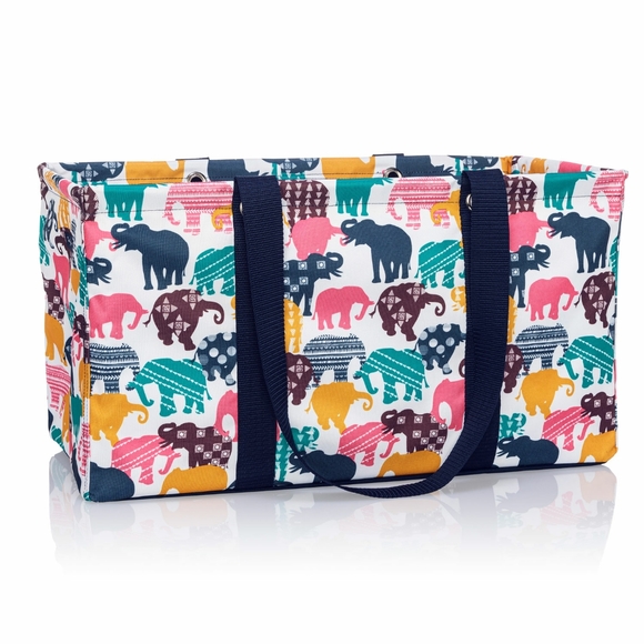 thirty-one Handbags - Thirty-One Gifts Large Utility Tote Elephant Parade